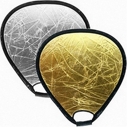 Отражатель треугольный Mircopro TR-051 silver-gold 80см Отражатель треугольный Mircopro TR-051 silver-gold 80см